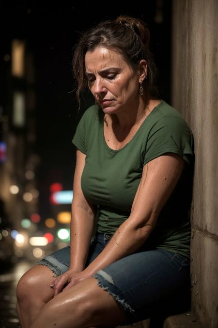 00001-1463215395-nighttime photo of sad mature woman crying, sitting against the wall,in a dark dirty alley, trash everywhere, desperate expressi.jpg